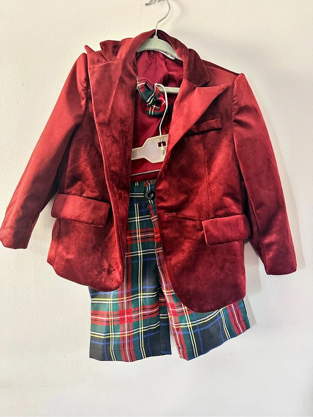 SHEIN Plaid Jacket & Shorts Set 4T Like New